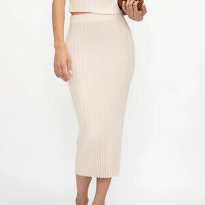 cotton citizen capri midi skirt new